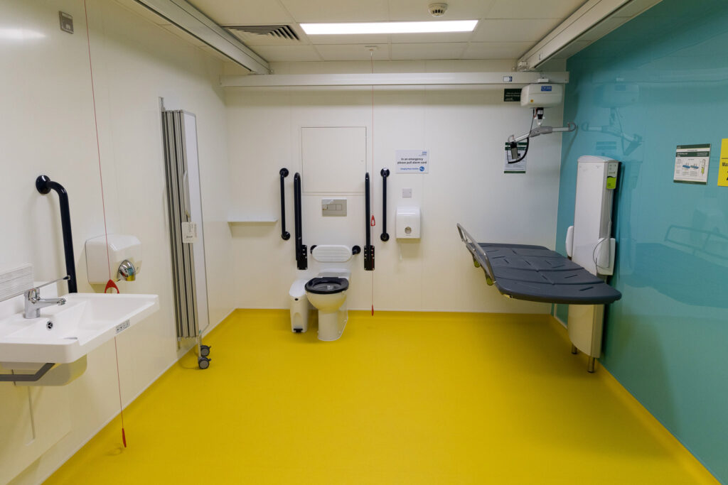 Accessible changing and toilet facilities for adults