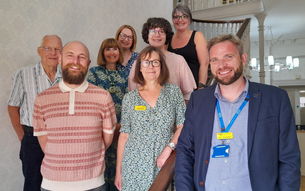 Patients and healthcare professionals at the launch of the limbo land film