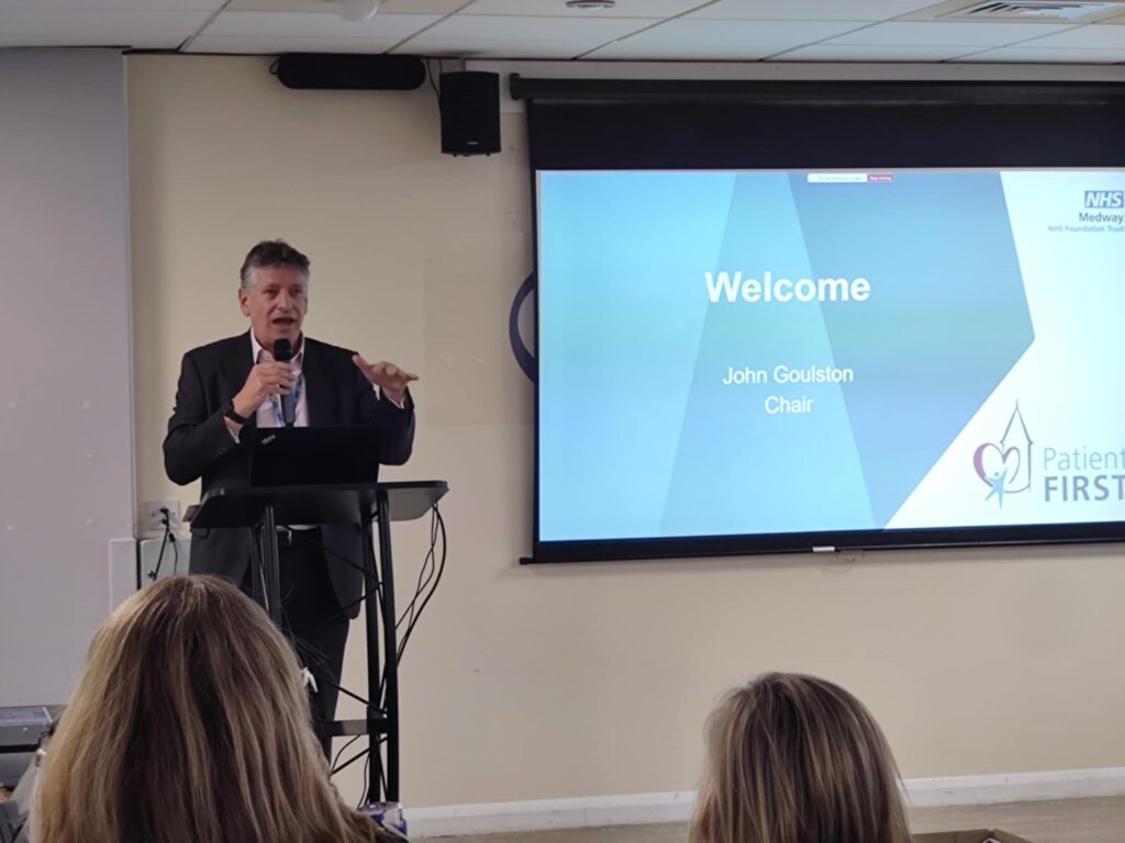 John Goulston, Chair talking at the 2024 Annual Members' Meeting